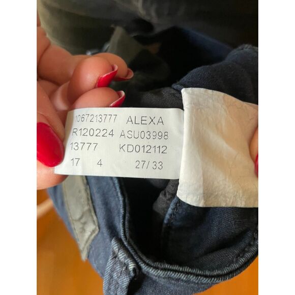 Mavi Jeans Dark Wash Alexa Mid-Rise Skinny Jeans - Picture 4 of 5